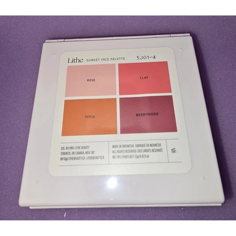 LITHE Sunset Blush Palette Pressed Powder‎ Matte Quad NEUTRAL COLORS NEW IN BOX